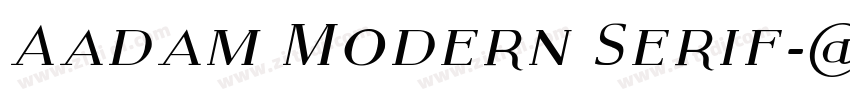 Aadam Modern Serif字体转换